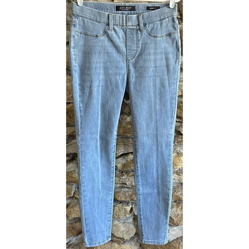 Women's Light Wash Judy Blue Pull on Skinny FitβJeans Size 9/29
